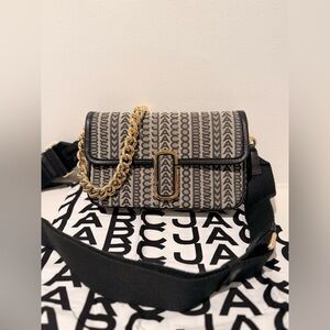 NWT Marc Jacobs j Marc shoulder / crossbody bag - beige multi